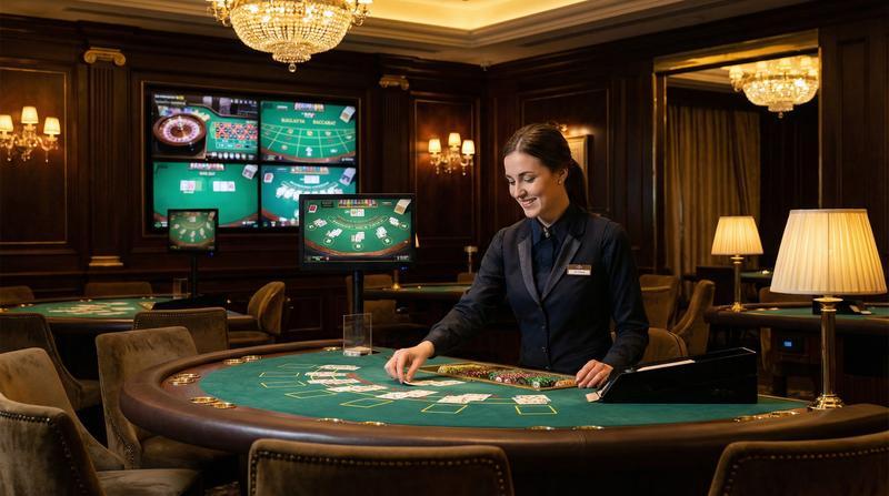 Ruleta en vivo con crupier